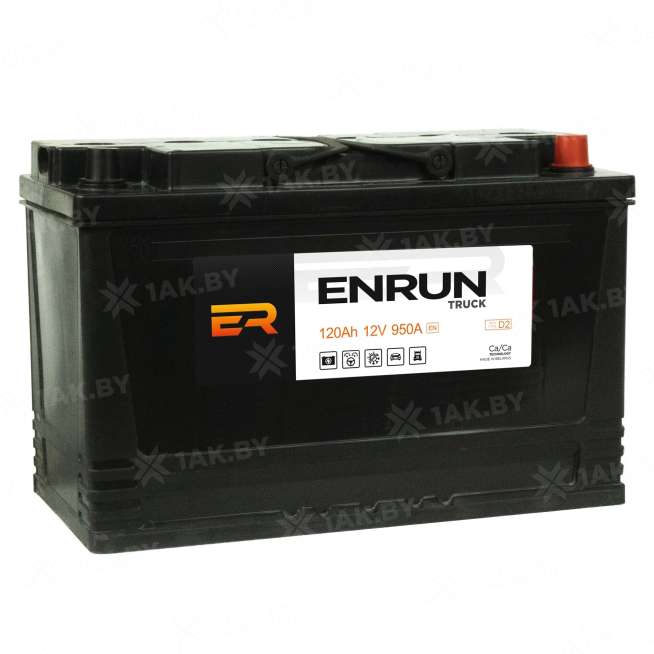 Аккумулятор ENRUN (120 Ah) 950 A, 12 V Обратная, R+ D2 EN1200S 0