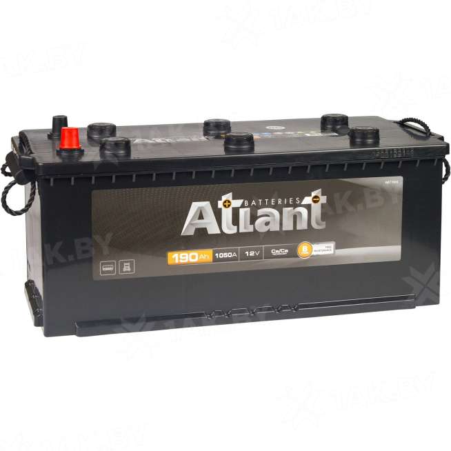 Аккумулятор ATLANT (190 Ah) 1050 A, 12 V Обратная, R+ D5 ABRTF1904SU 0