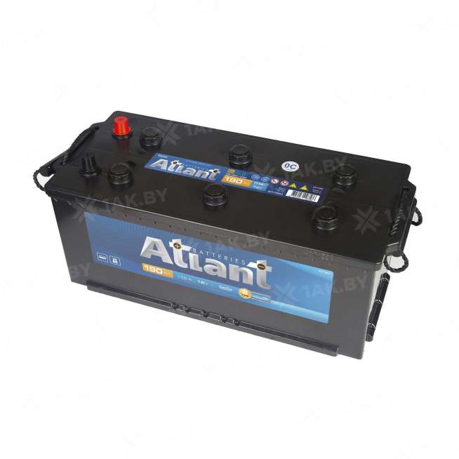 Аккумулятор ATLANT (190 Ah) 1100 A, 12 V Обратная, R+ D5 AT1904E 0