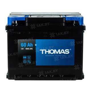 Аккумулятор THOMAS (60 Ah) 580 А, 12 V Обратная, R+ LB2 627197 Аккумулятор THOMAS (60 Ah) 580 А, 12 V Обратная, R+ LB2 627197