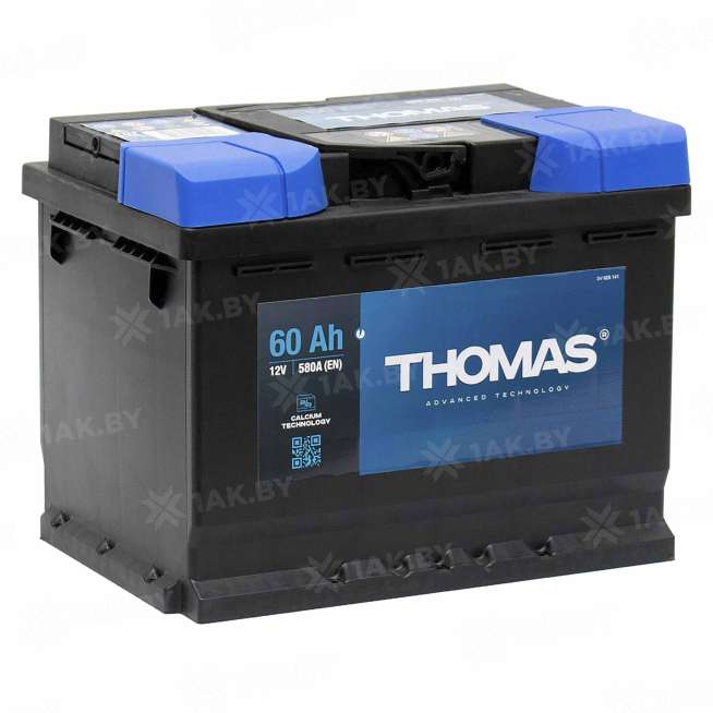 Аккумулятор THOMAS (60 Ah) 580 А, 12 V Прямая, L+ L2 627195 0