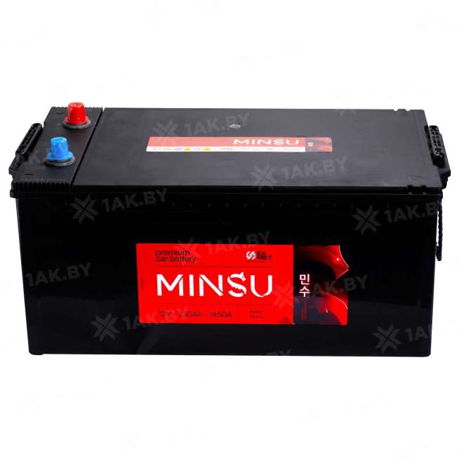 Аккумулятор MINSU (230 Ah) 1450 A, 12 V Прямая, L+ 73011MF D6 1