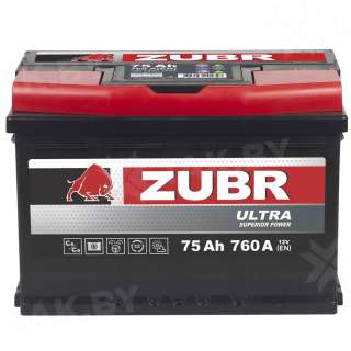 Аккумулятор ZUBR Ultra (75 Ah) 760 A, 12 V Прямая, L+ L3 ZU751S Аккумулятор ZUBR Ultra (75 Ah) 760 A, 12 V Прямая, L+ L3 ZU751S