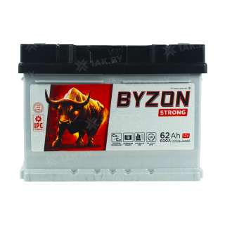 Аккумулятор BYZON (62 Ah) 600 A, 12 V Обратная, R+ LB2 BYZ620S Аккумулятор BYZON (62 Ah) 600 A, 12 V Обратная, R+ LB2 BYZ620S