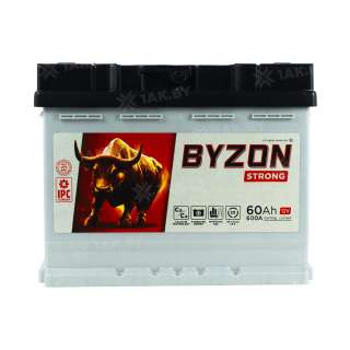 Аккумулятор BYZON (60 Ah) 600 A, 12 V Прямая, L+ L2 BYZ601S