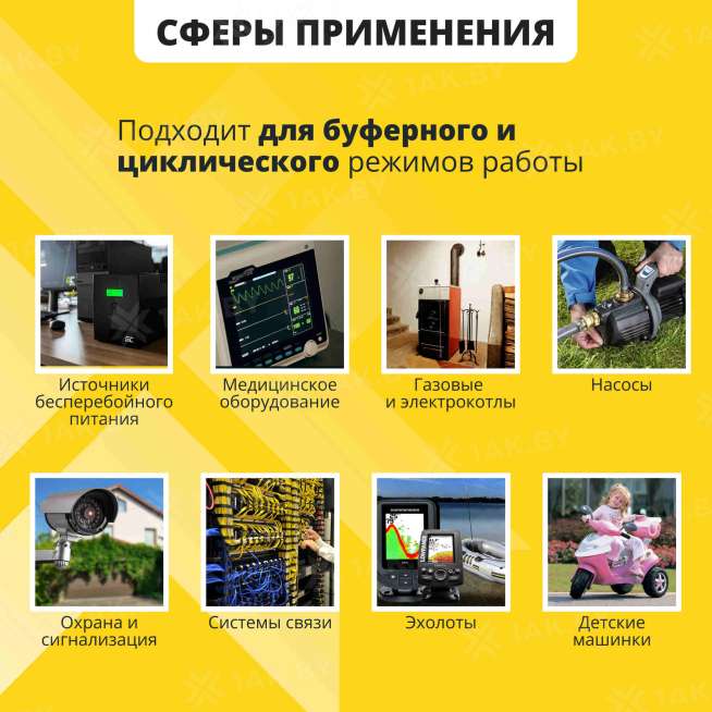 Аккумулятор для ИБП NPP (9 Ah) , 12 V  NP12-9(NPP) 2