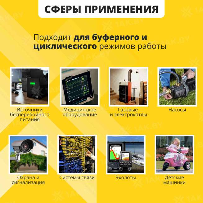 Аккумулятор NPP для ИБП, детского электромобиля, эхолота (3.3 Ah,6 V) AGM 134x33x66 0.63 кг 2