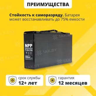 Аккумулятор для ИБП NPP (150 Ah) , 12 V  FT12-150(NPP) 2