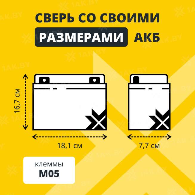 Аккумулятор для ИБП ZUBR (17 Ah) , 12 V  GP12-17(ZUBR) 3