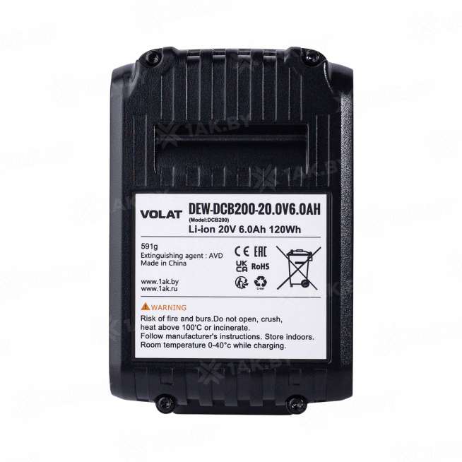 Аккумуляторная батарея для DeWalt 20.0V 6.0Ah (Li-ion) DEW-DCB200 2