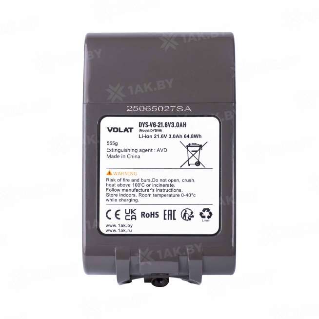 Аккумуляторная батарея для Dyson 21.6V 3.0AH (Li-ion) DYS-V6 1