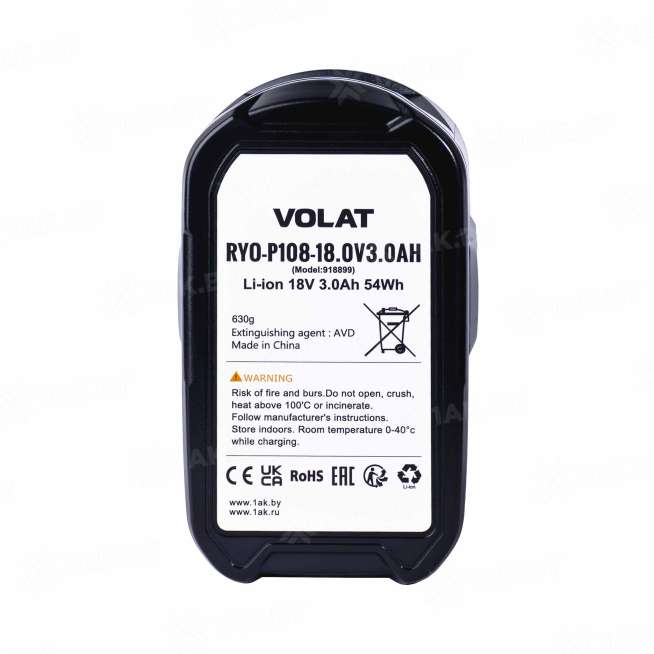 Аккумуляторная батарея для RyoBi 18.0V 3.0Ah (Li-ion) RYO-P108 3