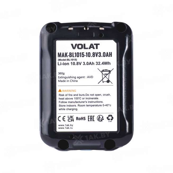 Аккумуляторная батарея для Makita 10.8V 3.0AH (Li-ion) MAK-BL1015 2