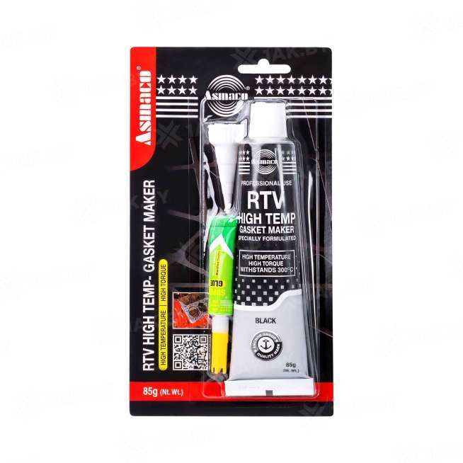 Силиконовый прокладочный герметик Asmaco черный 85 г 0