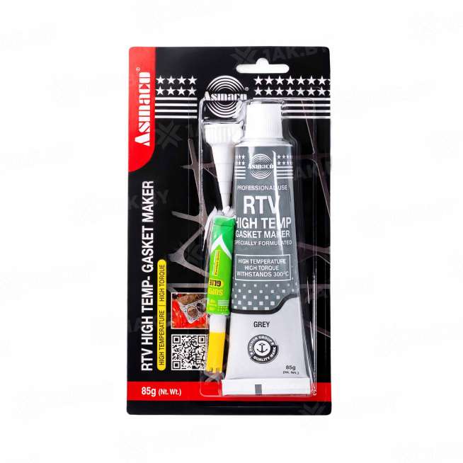 Силиконовый прокладочный герметик Asmaco серый 85 г 0