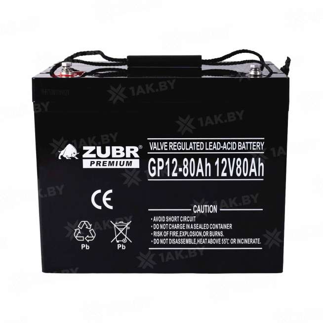 Аккумулятор NPP для ИБП, детского электромобиля, эхолота (80 Ah,12 V) AGM 260x169x215 24.2 кг 2