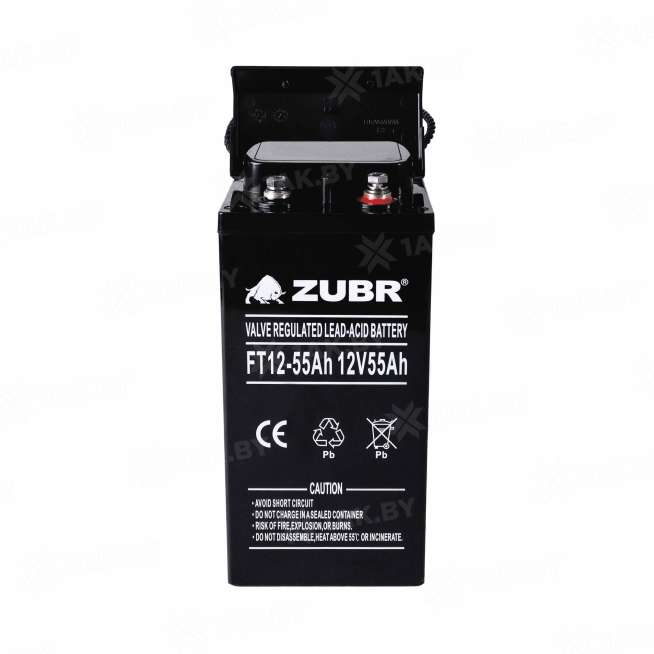 Аккумулятор ZUBR для ИБП, детского электромобиля, эхолота (55 Ah,12 V) AGM 277x106x221 17.3 кг 2