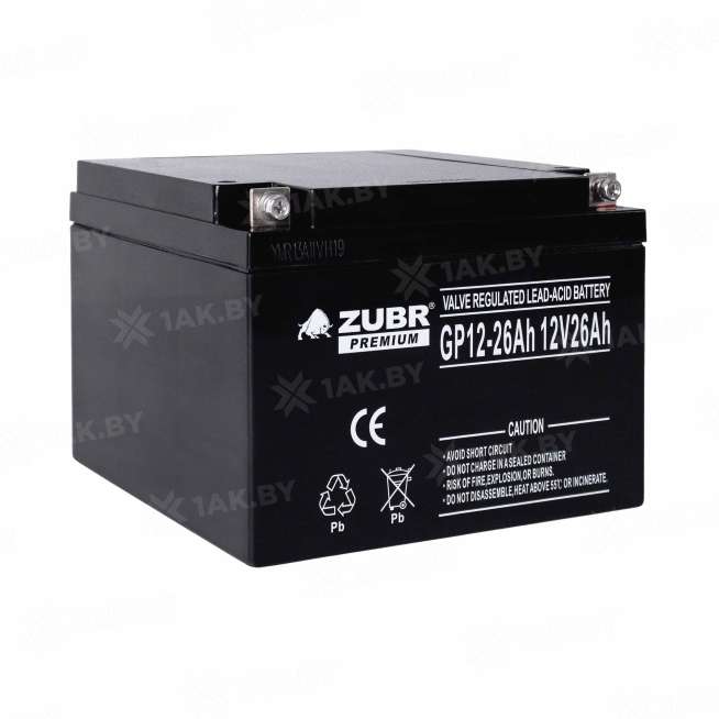 Аккумулятор NPP для ИБП, детского электромобиля, эхолота (26 Ah,12 V) AGM 166x175x125 8.05 кг 2