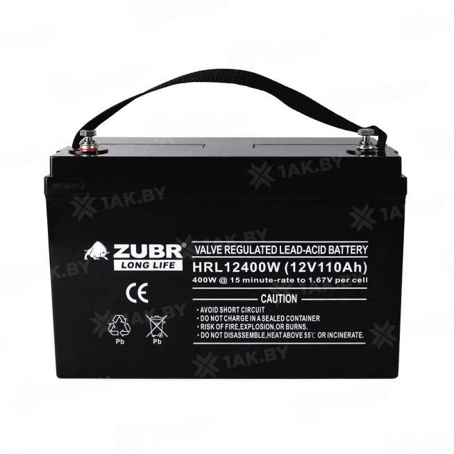 Аккумулятор ZUBR для ИБП, детского электромобиля, эхолота (110 Ah,12 V) AGM 330x171x220 32.7 кг 2