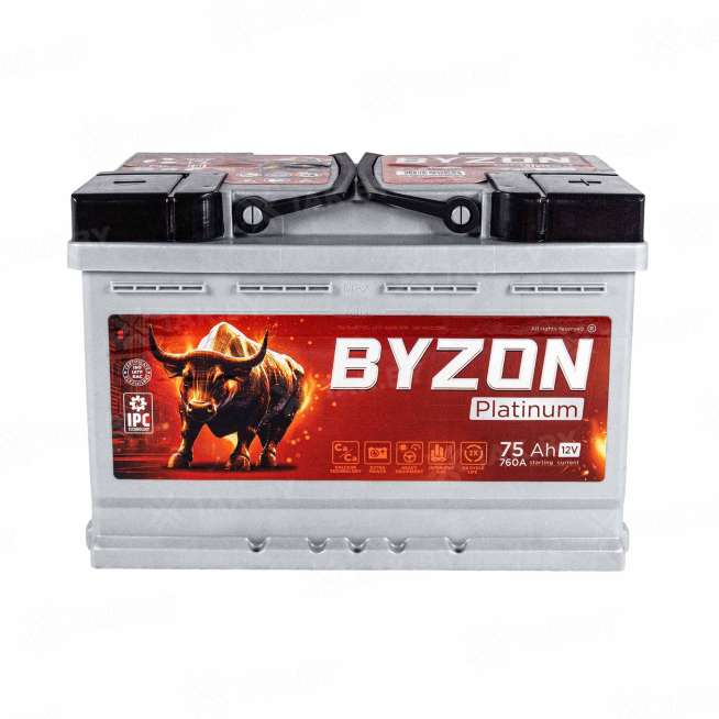 Аккумулятор BYZON (75 Ah) 760 A, 12 V Обратная, R+ L3 BYZ750P 0