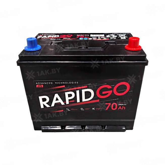 Аккумулятор RAPID (70 Ah) 650 A, 12 V Обратная, R+ D26 RG700JE 0