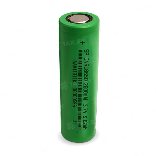 Аккумуляторный элемент Supere Li-ion  INR18650-2600 (3.7 В, 2600 мАч, 7.8 A) 0