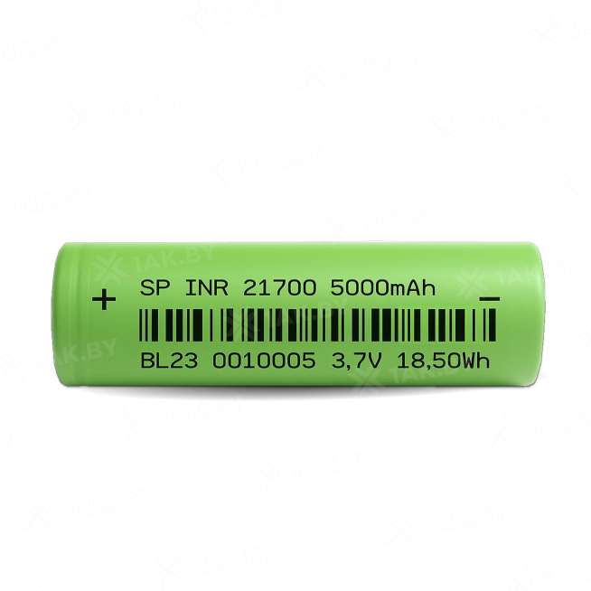 Аккумуляторный элемент Supere Li-ion INR21700-5000 (3.6 V, 5000 mAh, 10 A) 0