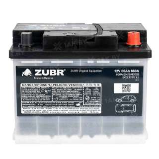 Аккумулятор ZUBR Ultra OE (66 Ah) 660 A, 12 V Обратная, R+ L2 OE660