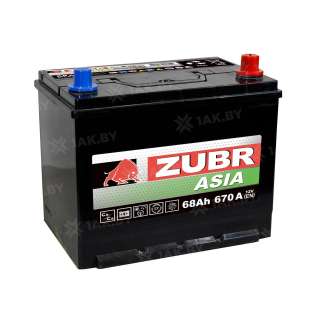 Аккумулятор ZUBR (68 Ah) 670 A, 12 V Обратная, R+ D23 ZU680JP