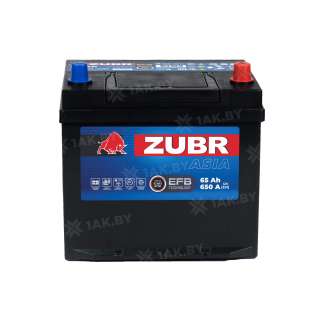 Аккумулятор ZUBR (65 Ah) 650 A, 12 V Обратная, R+ D23 ZU650JF