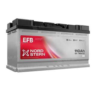 Аккумулятор NORDSTERN (110 Ah) 920 A, 12 V Обратная, R+ L5 NS1100F