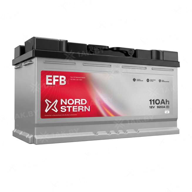 Аккумулятор NORDSTERN (110 Ah) 920 A, 12 V Обратная, R+ L5 NS1100F 0