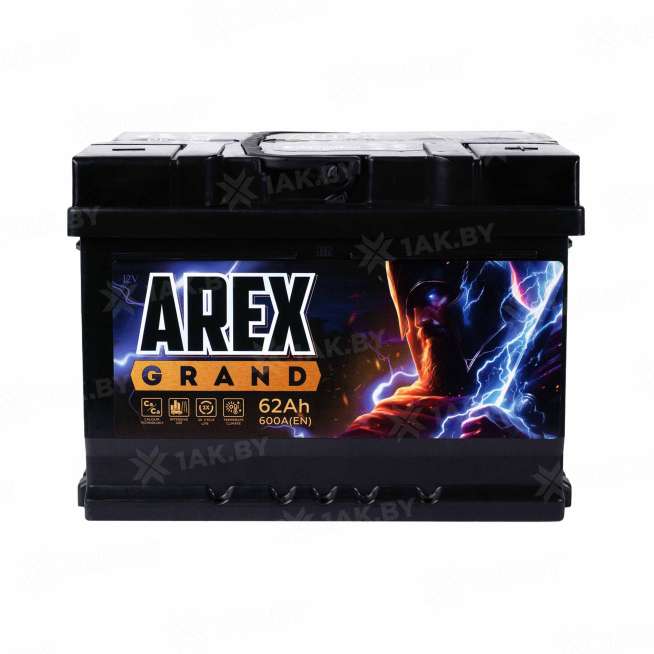 Аккумулятор AREX (62 Ah) 600 A, 12 V Обратная, R+ LB2 ARG620S 0