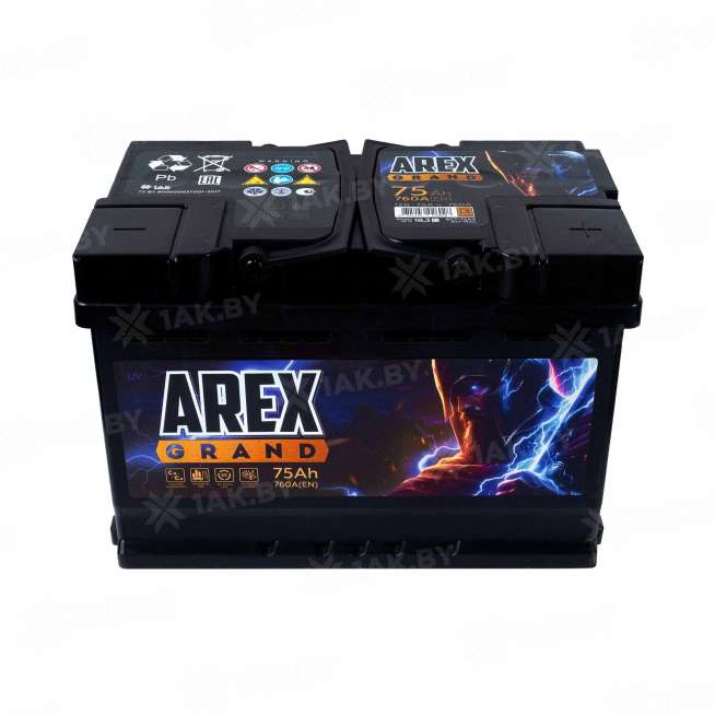 Аккумулятор AREX (75 Ah) 760 A, 12 V Обратная, R+ L3 ARG750S 2