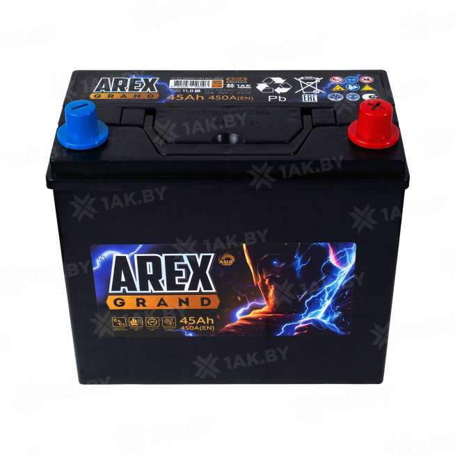 Аккумулятор AREX (45 Ah) 450 A, 12 V Обратная, R+ B24 ARG450JS 2
