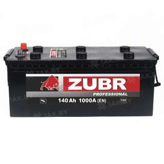 Аккумулятор Zubr Professional RТ+ 140 Ah, 1000 A, 12 V, Обратная полярность, R+, D4