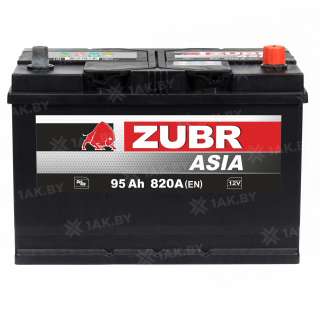 Аккумулятор Zubr Ultra Asia 95 Ah, 800 A, 12 V, Обратная полярность, R+, D31, ZU950JS