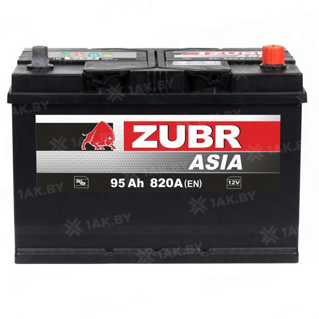 Аккумулятор Zubr Ultra Asia 95 Ah, 800 A, 12 V, Обратная полярность, R+, D31, ZU950JS 0