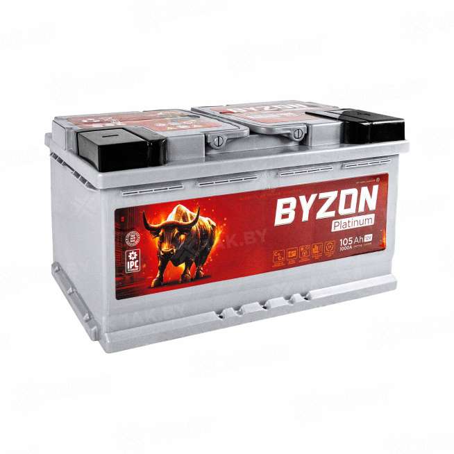 Аккумулятор BYZON (105 Ah) 1000 A, 12 V Обратная, R+ L5 BYZ1050P 1