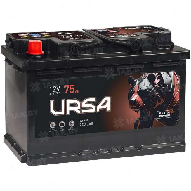 Аккумулятор URSA (75 Ah) 680 A, 12 V Прямая, L+ L3 UE751E 0