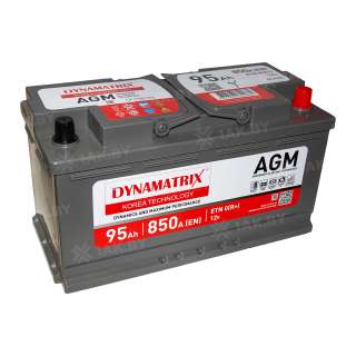 Аккумулятор DYNAMATRIX (95 Ah) 850 A, 12 V Обратная, R+ L5 DEK950