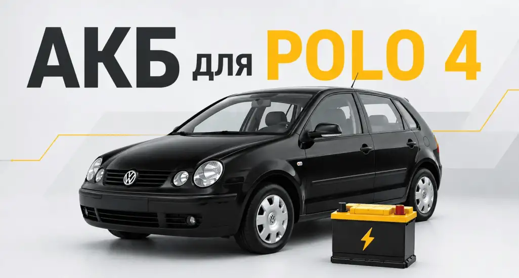 Аккумулятор для Volkswagen Polo 4 1.2 : какой подходит и как выбрать