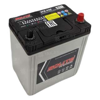 Аккумулятор SOLITE (38 Ah) 360 A, 12 V Обратная, R+ B19 EFB K42