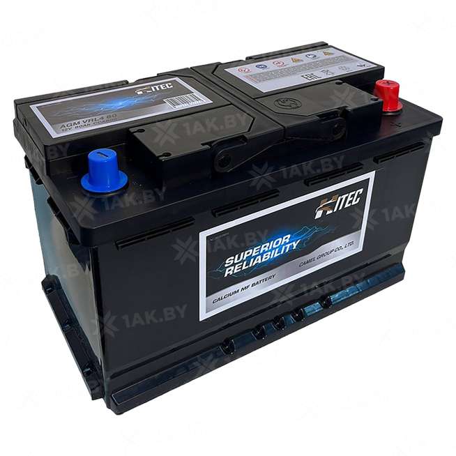 Аккумулятор HITEC (80 Ah) 800 A, 12 V Обратная, R+ L4 0
