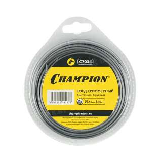 Корд для триммера, Aluminium, 2.7*15 (круглый) Champion C7034